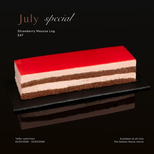 Strawberry Chocolate Mousse Log