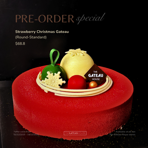 Strawberry Christmas Gateau
