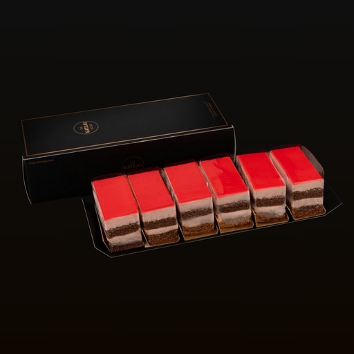 6 Strawberry Chocolate Mousse Slabs
